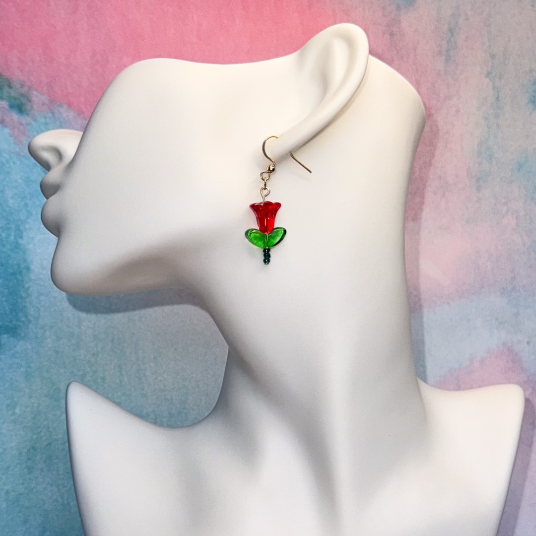 Antheia's - Beaded Flower Earring