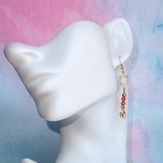 Leo - Dangle Sun Earring