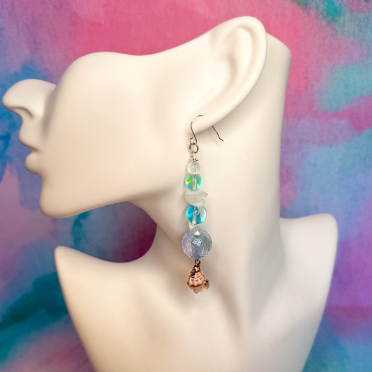 Oceanic - Beaded Dangle Earring