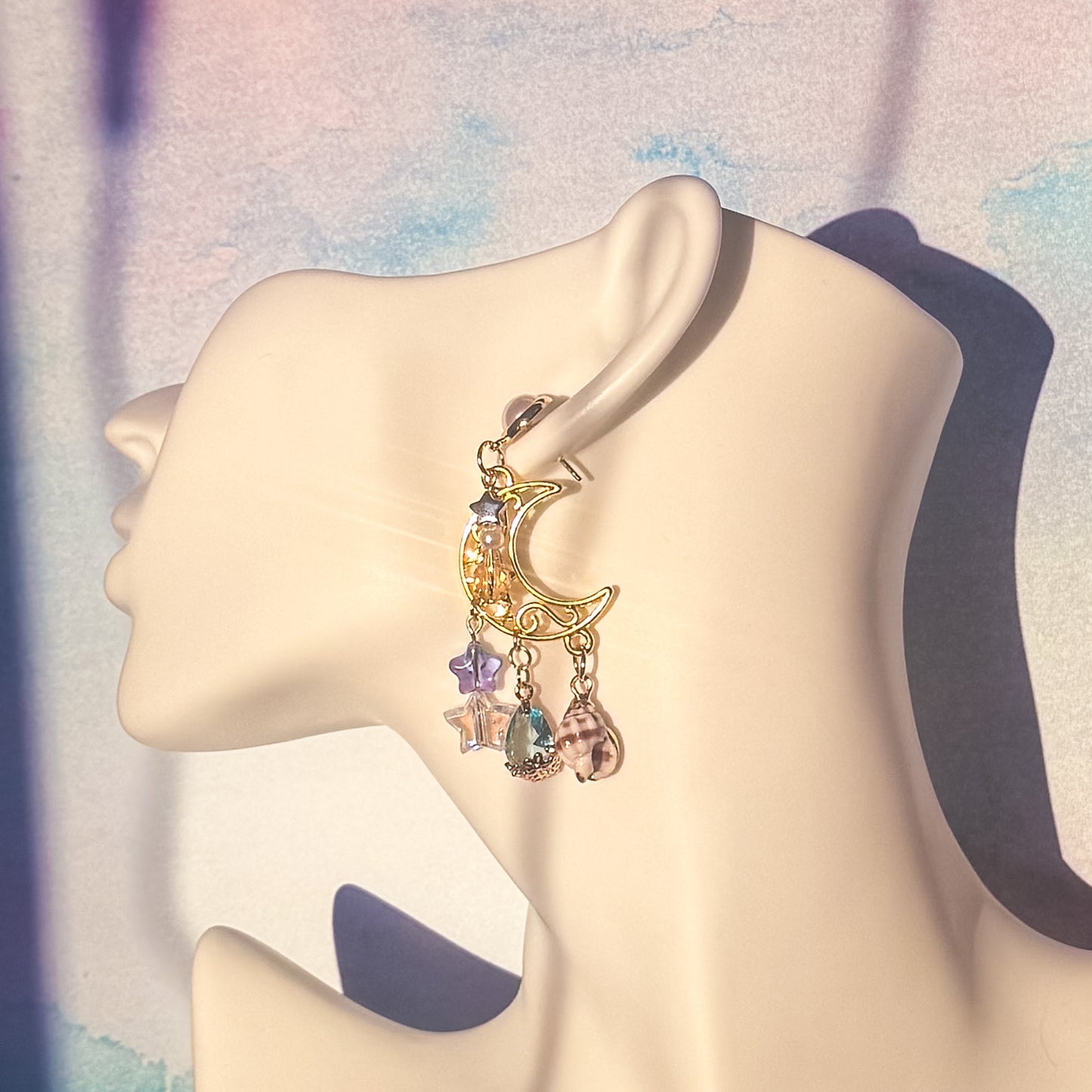 Aquarius - Pearl Stud Drop Earring