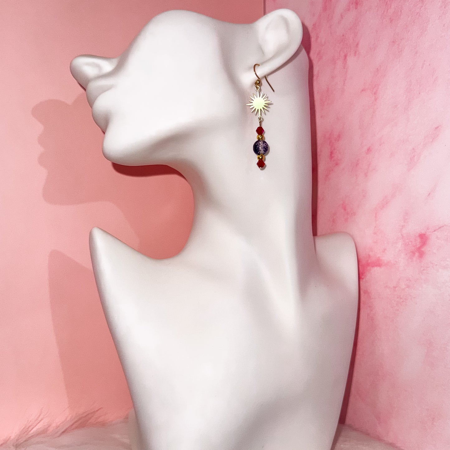 Aries - Beaded Dangle Earring