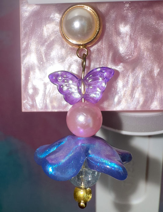 Gemini - Pearl Stud Drop Earring