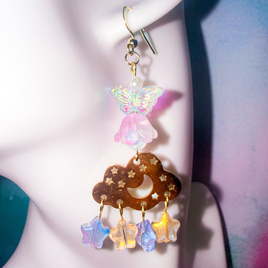 Pisces- Celestial Dangle Earring
