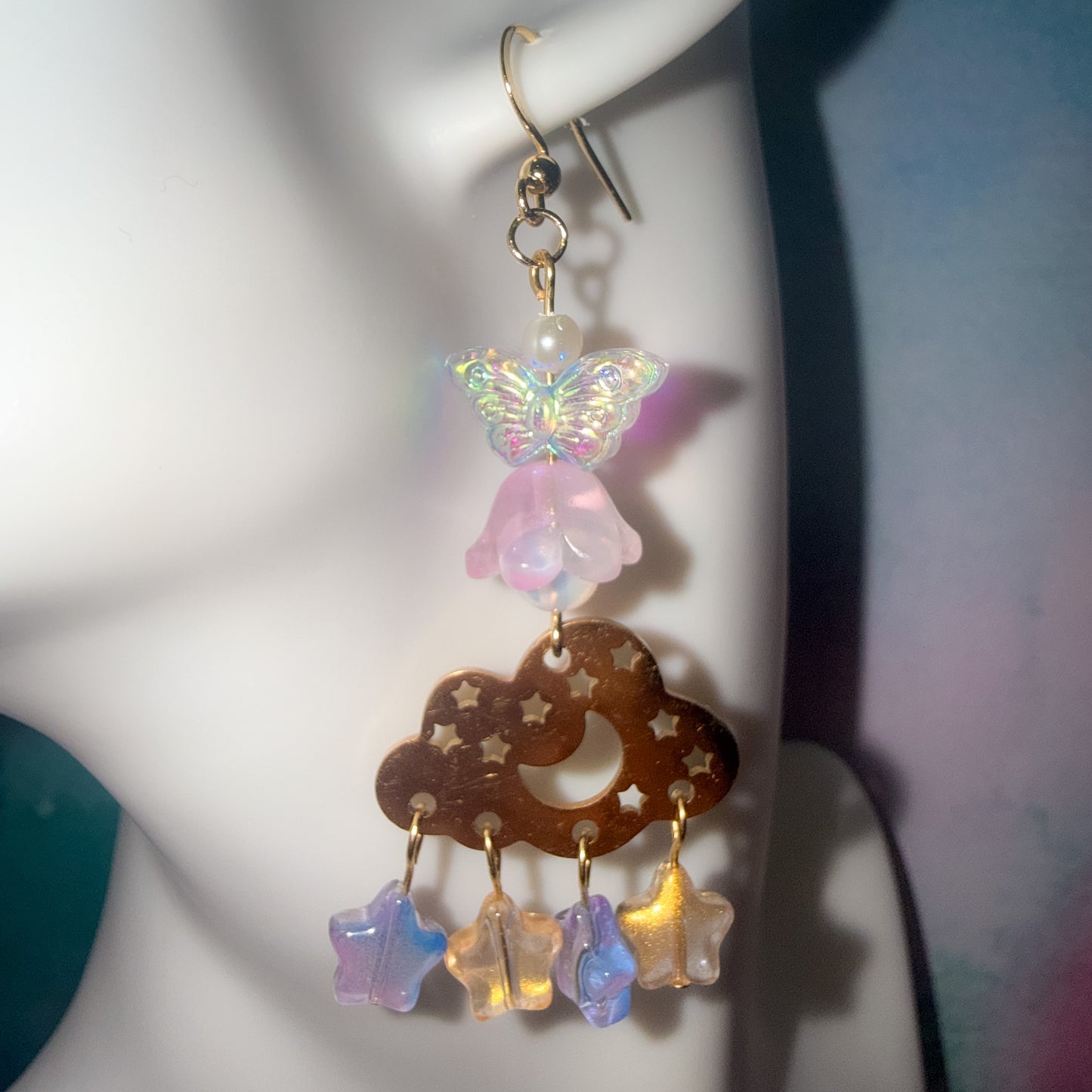 Pisces- Celestial Dangle Earring