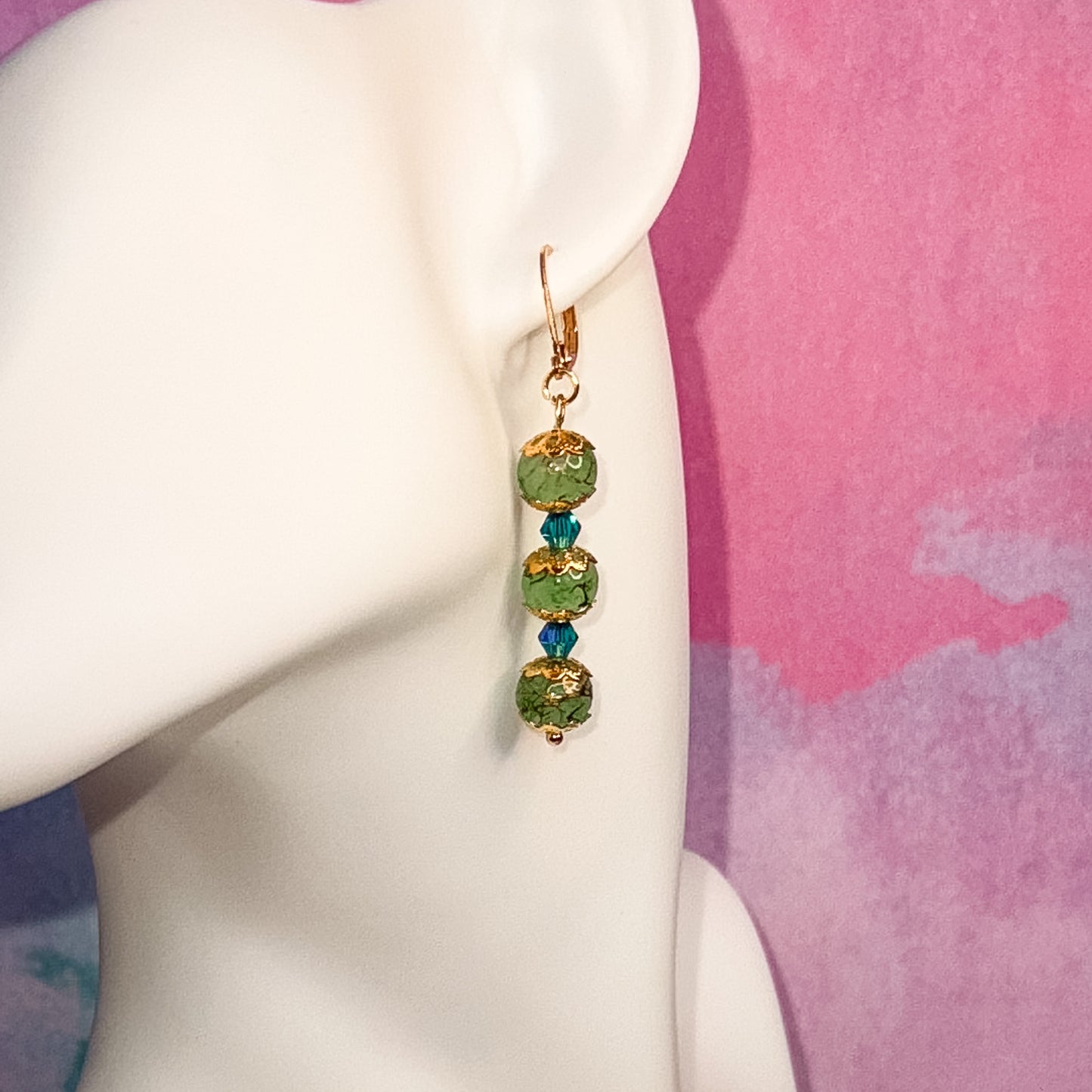 Terra - Beaded Dangle Earring