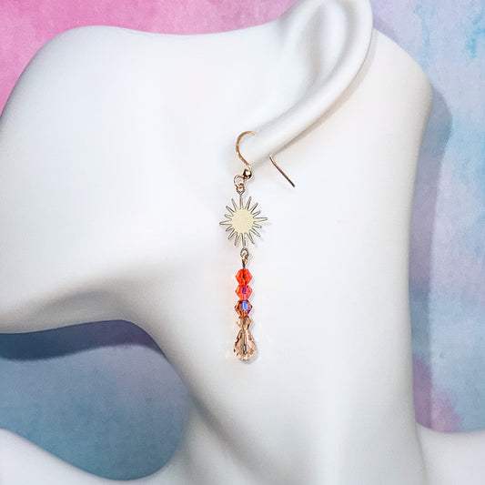 Leo - Dangle Sun Earring