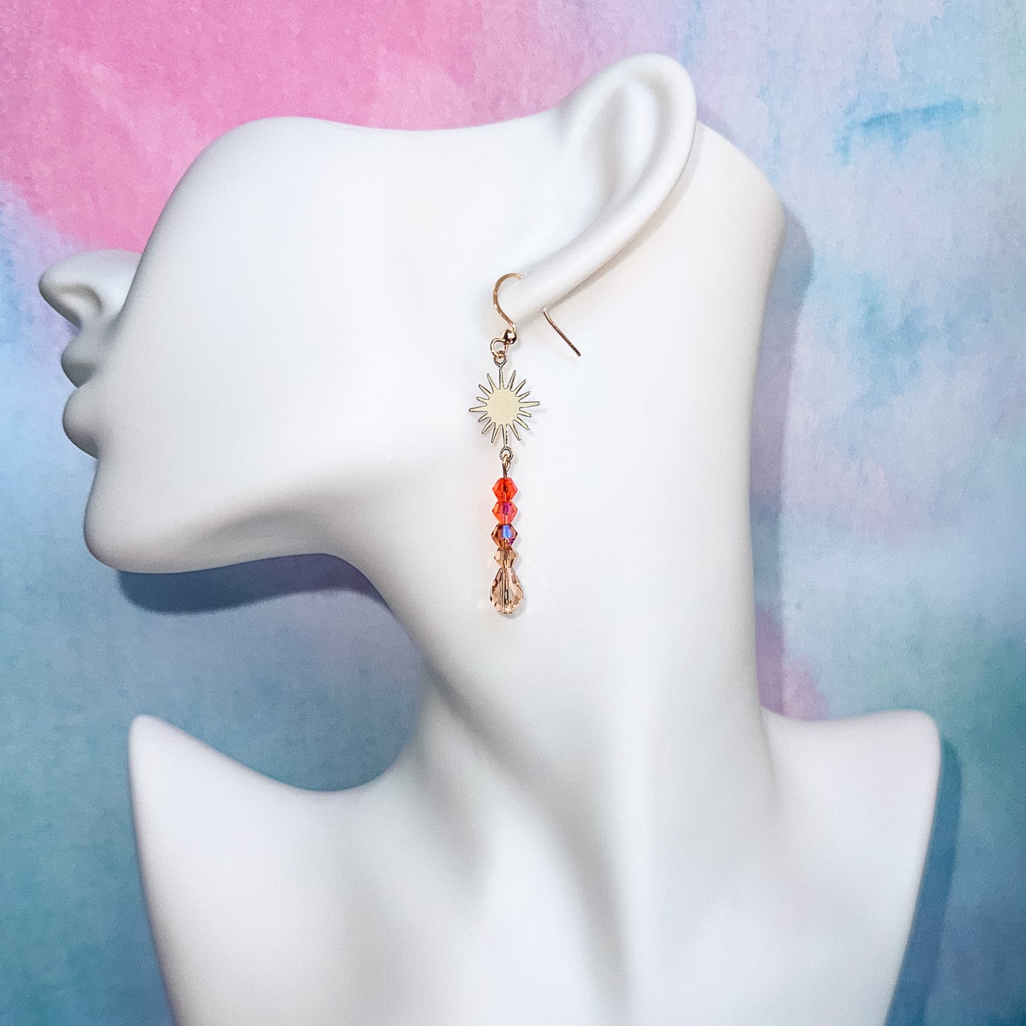Leo - Dangle Sun Earring